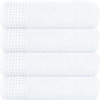 GLAMBURG Ultra Soft 4 Pack Oversized Bath Towel Set 27x54 inches, 100% Cotton by GLAMBURG