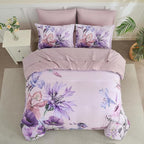Yogeneg Queen Comforter Set 7 Piece Bed in a Bag, Elegant Floral Botanical - Image 3