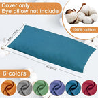 SmoothNovelty 6 Pack Washable Cotton Eye Pillow Case Removable Unscented - Image 2