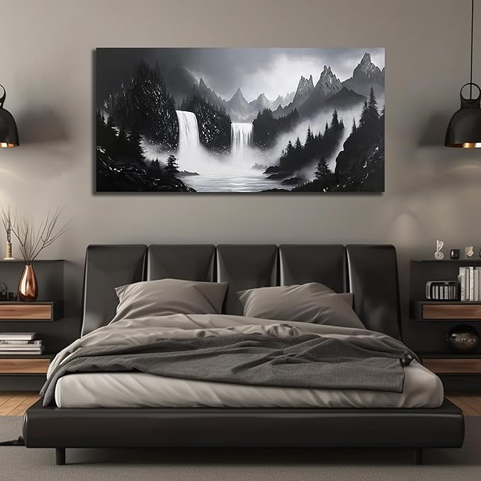 Mountain Hand Painting Wall Decor - Image 4