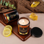 Lemon Eucalyptus Scented Candle, Soy Candles - Image 4