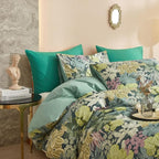 mixinni Tropical Multicolored Leaves Print Duvet Cover 2 Pillowcases Botanical - Image 3