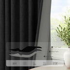 72 Inch Blackout Curtains for Living Room 2 Panel Burg Complete Black Out - Image 5