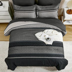 WONGS BEDDING Twin Comforter Set 6 Pieces, Soft Lightweight Micorfiber Bedding - Image 4