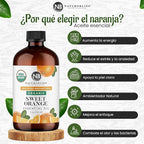 NaturoBliss Organic Sweet Orange Essential Oil, 100% Pure Therapeutic Grade - Image 3