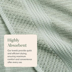 Springtree Home 100% Cotton Bath Towel Set of 4 | Super Soft & Absorbent - Image 6