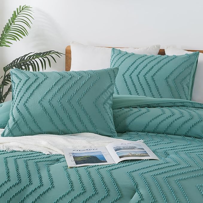 Andency Grayish Teal Twin/Twin XL Comforter Set, Twin Bed Comforter - Image 4