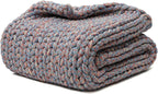 YnM Weighted Blanket, Handmade Chunky Knitted Design, Soft and Cozy, by YNM