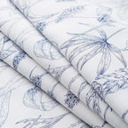 SUSYBAO Blue White Floral Duvet Cover Queen 100% Cotton 3 Pcs Set 1 Garden Navy - Image 3