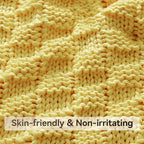 Knitted Weighted Blanket for Adult, No Beads Heavy Blanket 70” x 90'' 20lbs - Image 4