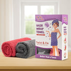 Textila 100% Cotton Hair Wrap Towels - Image 2