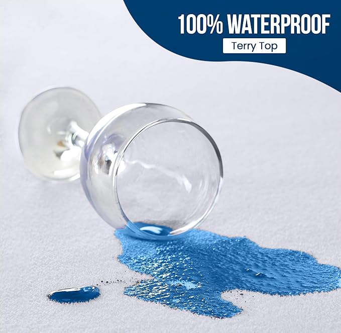 Utopia Bedding Waterproof Mattress Protector California King Size 2 Pack - Image 2