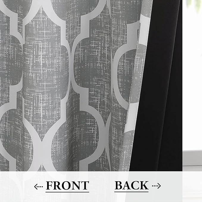 Beauoop 100% Blackout Curtains 84 Inches Long 2 Panels - Image 3