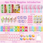 130 PCS Spa Party Supplies for Women, Include Face Masks Skincare, Hand Cream - Image 2