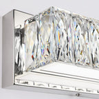 ZUZITO Crystal Bathroom Light Fixtures Over Mirror, 22.8in Modern LED Vanity - Image 7