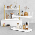 Forbena White 2 Tier Bathroom Organizer Countertop, Small Counter Top Organizer - Image 6