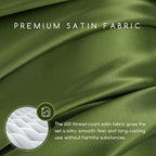 MR&HM Satin Bed Sheets, Full Size Sheets Set - Image 2