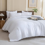 Paxrac White Super King Plus Comforter Set 128x120In, 3 Pieces Oversized King by Paxrac