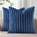 Pallene Faux Fur Plush Throw Pillow Covers 26x26 Set of 2, Luxury Soft Fluffy by PALLENE