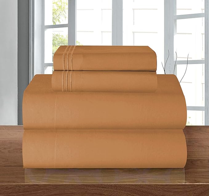 Elegant Comfort 1500 Premier Hotel Quality 4-Piece Bed Sheet Sets, Deep Pockets - Image 9