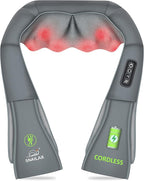 Snailax Cordless Neck Massager, Shiatsu Back Shoulder Massager by Snailax