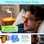 Orange Blue Light Blocking Glasses - Image 3