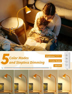 BOHON Clip on Light, 10W 38 LED Desk Lamp - Image 3