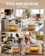 Essential Oil Diffuser with Himalayan Salt Lamp, 350ml Ultrasonic Aromatherapy - Image 7