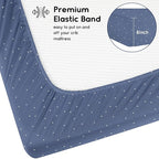 Yoofoss Baby Crib Sheets for Boys Girls, Fitted Crib Sheet 2 Pack for Standard - Image 3
