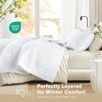 Comfort Spaces Kienna Quilt Set- Double Sided Stitching Design Summer Blanket - Image 3