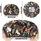Shower Cap for Women, Double Layers Shower Caps Reusable Waterproof, Bathing - Image 4