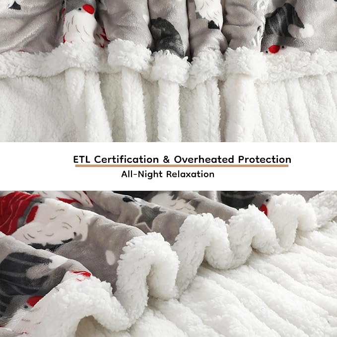 LaffyLo Electric Heated Blanket Full Size 72 x 84, Fast Heating Blanket - Image 6