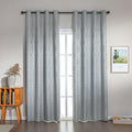 Amazon Basics Jacquard 2-Piece 100% Blackout Curtains, Living Room and Bedroom by AmazonBasics
