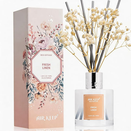Airkeep Reed Diffuser Set, 3.38 fl oz by Airkeep