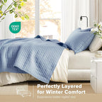 Comfort Spaces Kienna Quilt Set- Double Sided Stitching Design Summer Blanket - Image 3