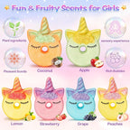 Bath Bombs for Girls, 6 Packs Unicorn Donut Bubble Bath Bathbombs - Image 3