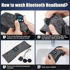 Sleep Headphones Bluetooth 5.3 Headband, Sports Wireless Earphones Sweat - Image 7