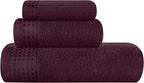 GLAMBURG Ultra Soft 3 Pack Cotton Towel Set, Contains a Bath Towel 28x55 inch by GLAMBURG