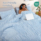 weigelia Cinched Comforter Set King – Soft Ruched Bedding Set, Apartment & Dorm - Image 4