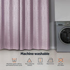 Amazon Basics Jacquard 2-Piece 100% Blackout Curtains, Living Room and Bedroom - Image 6