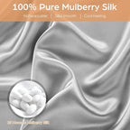 Silk Pillowcase for Hair and Skin, 2 Pack 100% Mulberry Silk Pillowcase 25 Momme - Image 3
