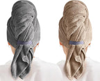 MABAO 2 Pack Microfiber Hair Towel Wrap by MABAOSleepMasks