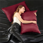 INFIIXSO Silk Pillow Cases 2 Pack Standard Size, Ultra Smooth & Soft Mulberry - Image 7