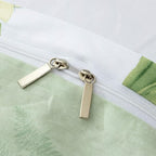 FADFAY Duvet Cover Set Queen Shabby Green Daisy and Lavender Flowers 100% Cotton - Image 4