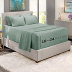 Hearth & Harbor Bed Sheets, Luxury Soft 6 Piece Bed Sheet Set Extra Deep Pocket - Image 2