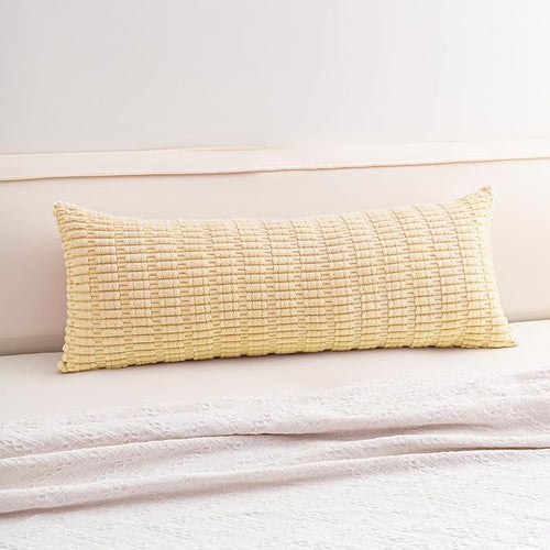 Aegero Corduroy Decorative Throw Pillow Covers 14x36 Inch Soft Striped Pillow by Unknown