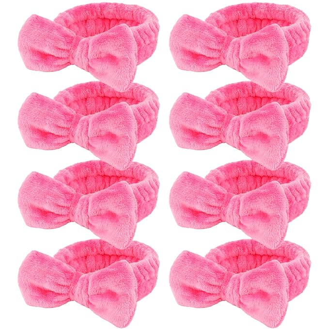 Ondder Spa Headband for Washing Face, Rose Red Terry Cloth by Ondder