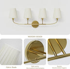 4-Light Bathroom Light Fixtures, Modern Light Fixtures - Image 4