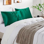 Satin Pillowcases with Zipper （20x36）, King Size Pillowcases Set of 2 - Image 5