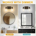 L LOHAS LED 2-Light Bathroom Light Fixtures, Vanity Lights - Image 5